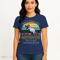 Don't Mess WIth Auntisaurus Women's T-Shirt thumb 4