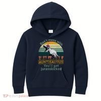 Don't Mess WIth Auntisaurus Kids Hoodie thumb 0
