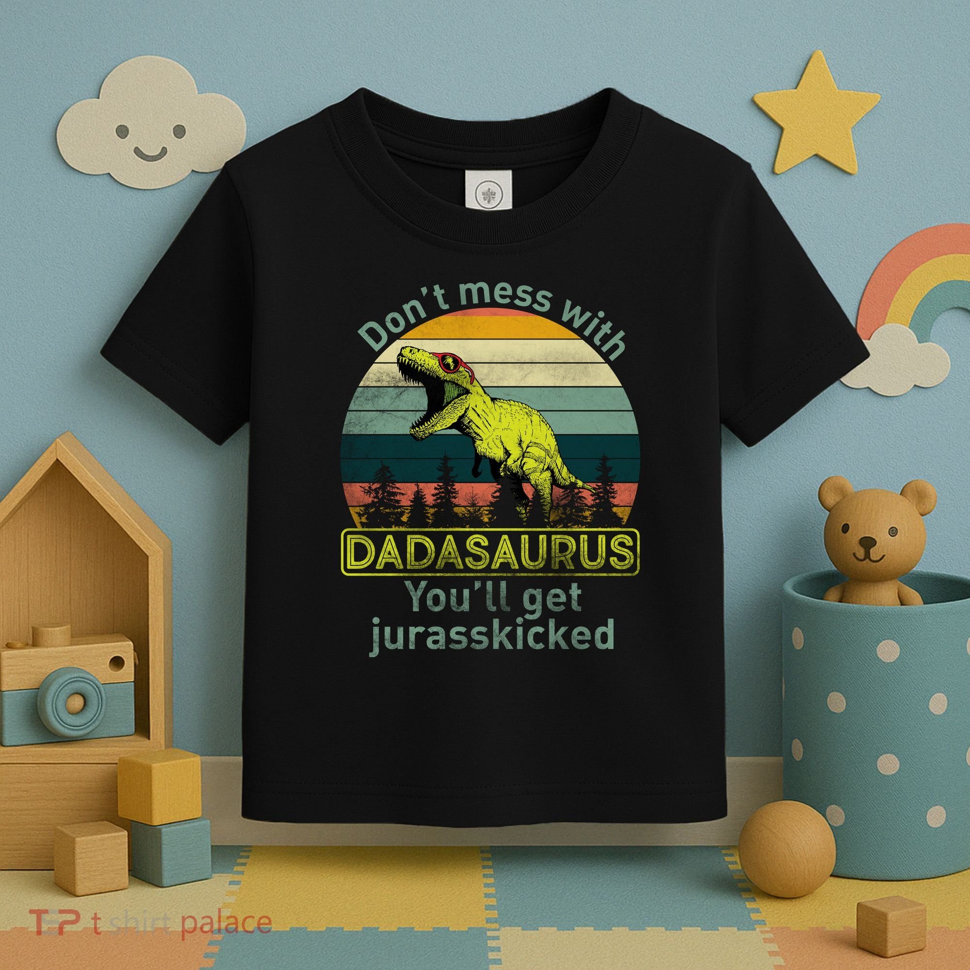 Don't Mess With Dadasaurus Toddler T-Shirt