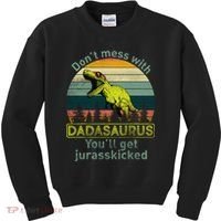 Don't Mess With Dadasaurus Kids Sweatshirt thumb 0