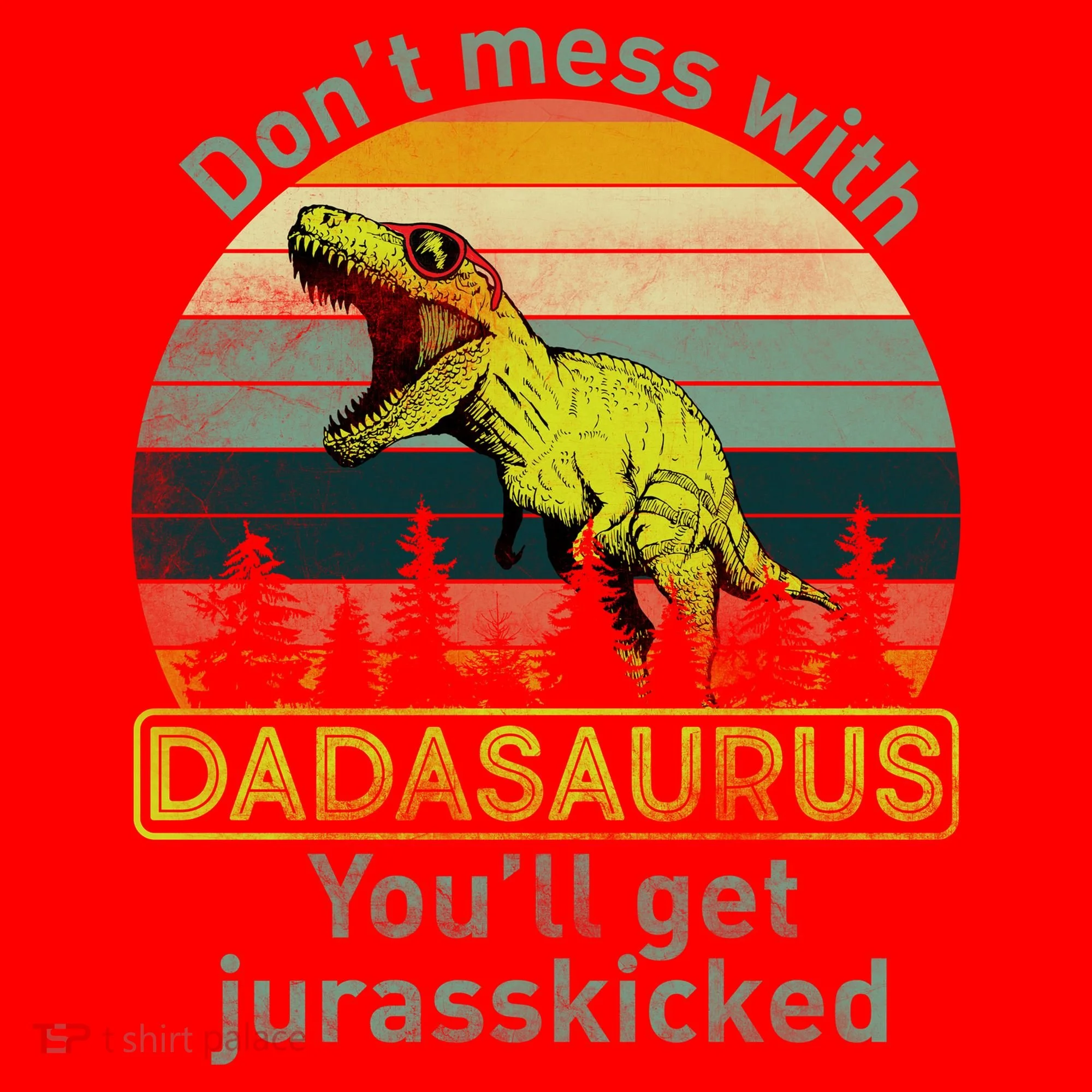 Don't Mess With Dadasaurus Santa Hat