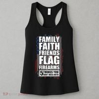 Don't Mess With Family Faith Friends Flag Firearms Women's Tank Top thumb 3