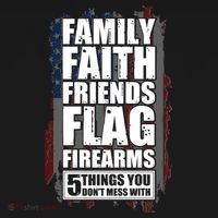 Don't Mess With Family Faith Friends Flag Firearms Baby Bodysuit thumb 2