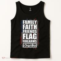 Don't Mess With Family Faith Friends Flag Firearms Tank Top thumb 2