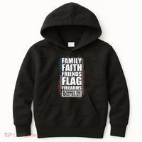 Don't Mess With Family Faith Friends Flag Firearms Kids Hoodie thumb 0