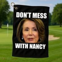Don't Mess With Mama Nancy Pelosi Golf Towel thumb 1