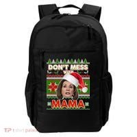 Don't Mess With Mama Pelosi Ugly Christmas Sweater Backpack thumb 0