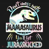 Don't Mess With Mamasaurus Tank Top thumb 6