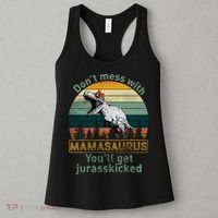 Don't Mess With Mamasaurus Jurrasskicked Women's Tank Top thumb 3