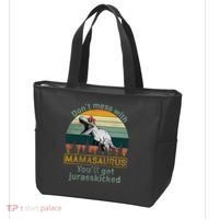 Don't Mess With Mamasaurus Jurrasskicked Tote Bag thumb 3