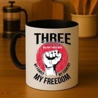Don't Mess With Me Freedom Quote Coffee Mug thumb 4