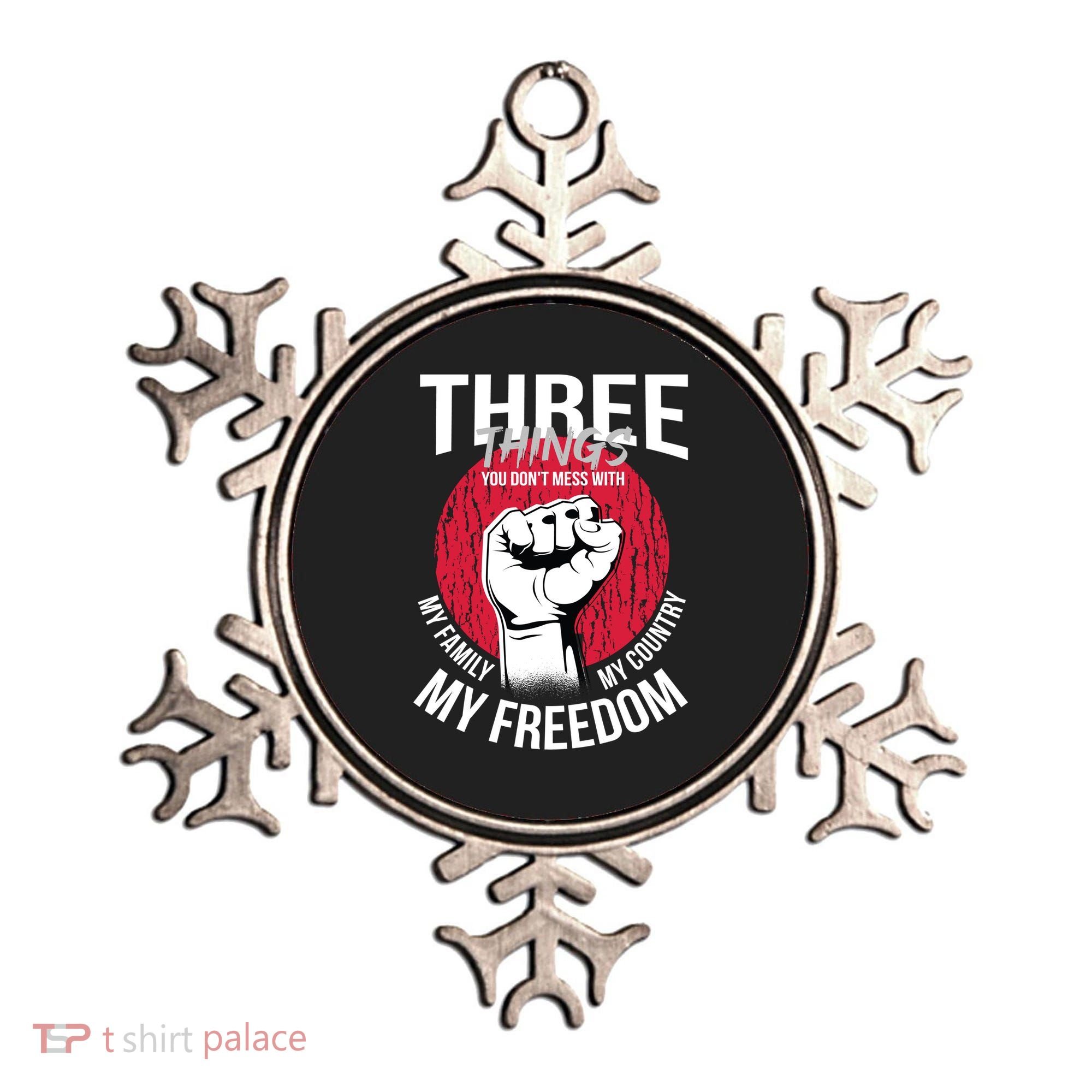 Don't Mess With Me Freedom Quote Ornament