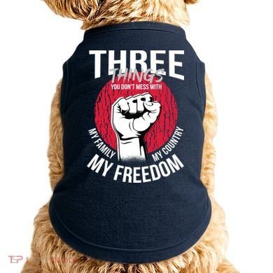 Don't Mess With Me Freedom Quote Doggie Tank
