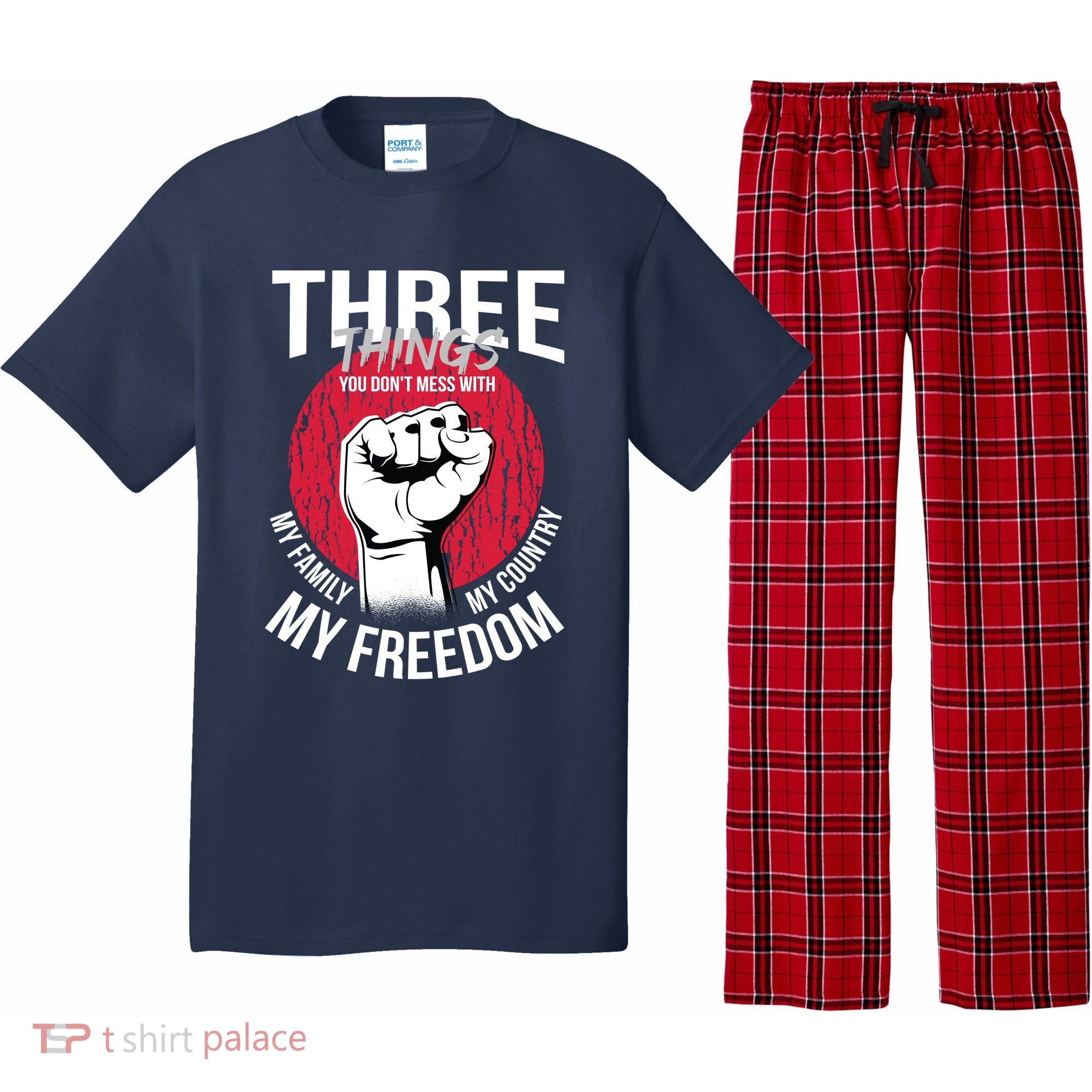 Don't Mess With Me Freedom Quote Pajama Set