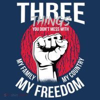 Don't Mess With Me Freedom Quote Baby Bodysuit thumb 2