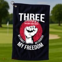 Don't Mess With Me Freedom Quote Golf Towel thumb 1