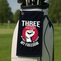 Don't Mess With Me Freedom Quote Golf Towel thumb 2