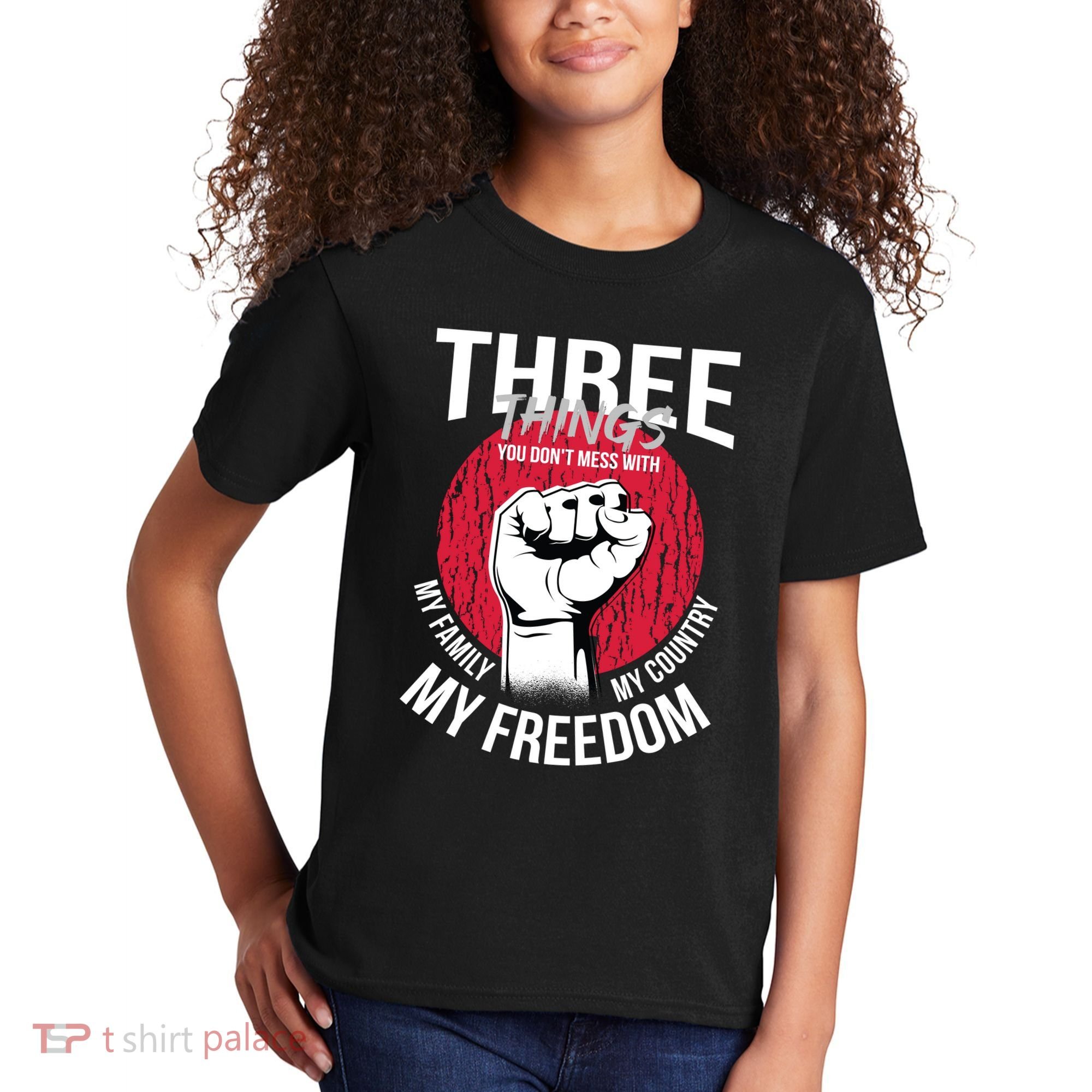 Don't Mess With Me Freedom Quote Kids T-Shirt