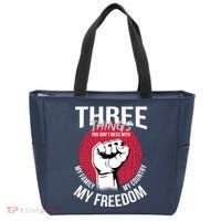 Don't Mess With Me Freedom Quote Tote Bag thumb 0