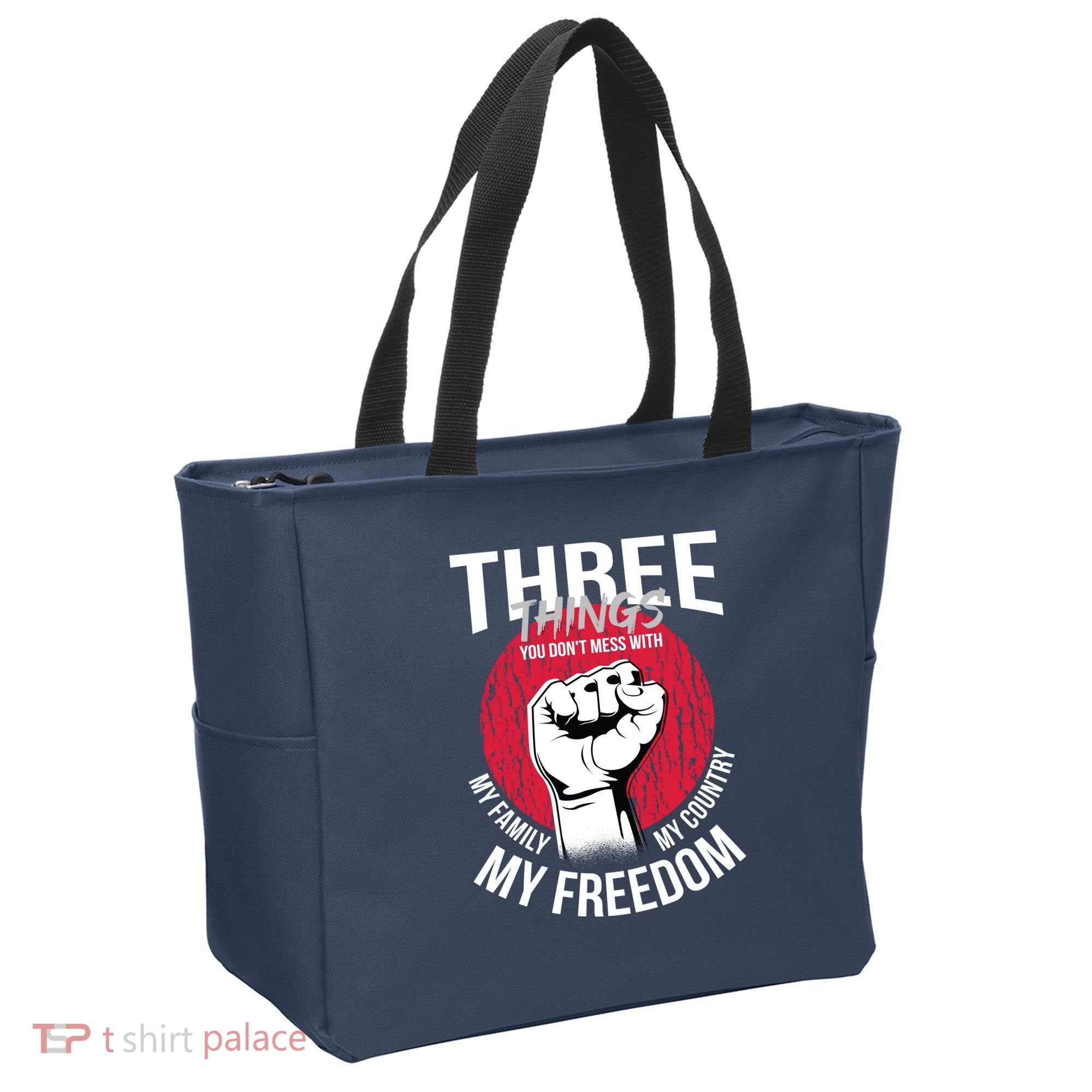 Don't Mess With Me Freedom Quote Tote Bag