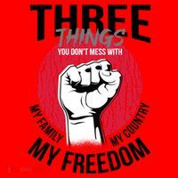 Don't Mess With Me Freedom Quote Santa Hat thumb 1