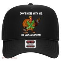 Don't Mess With Me I'm Not A Chicken Turkey Gun Hat thumb 0