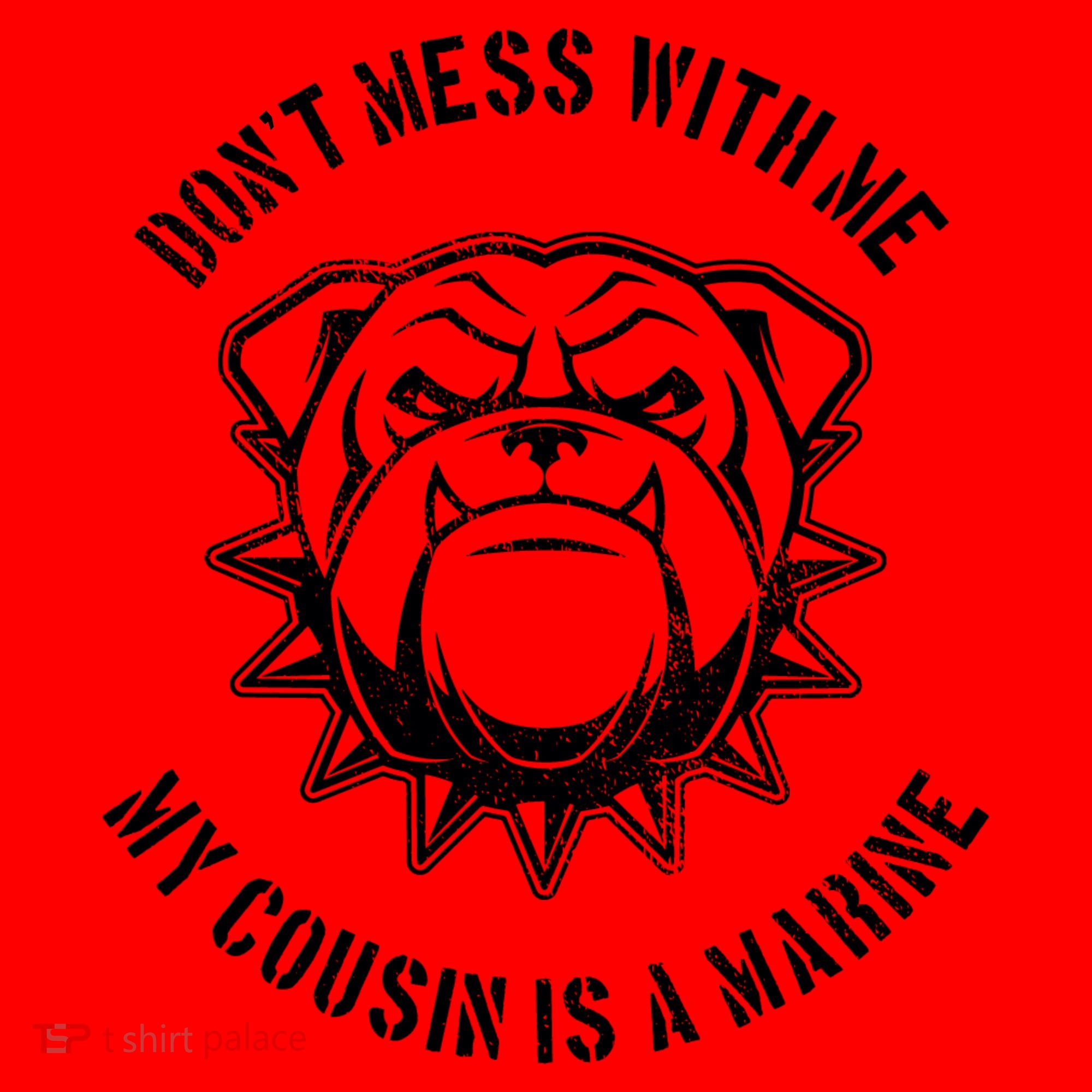Don't Mess With Me My Cousin Is A Marine Santa Hat