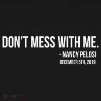 Don't Mess With Me Nancy Pelosi Impeach Ornament thumb 1