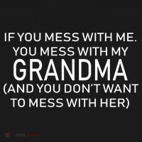 Don't Mess With Me Or Grandma Ornament thumb 1