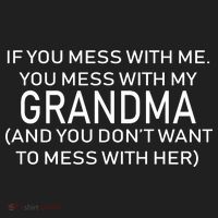 Don't Mess With Me Or Grandma Hat thumb 2