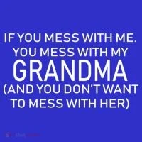 Don't Mess With Me Or Grandma Baby Bodysuit thumb 2