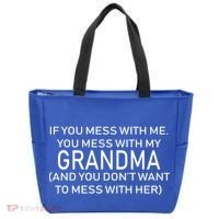 Don't Mess With Me Or Grandma Tote Bag thumb 0