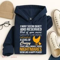 Don't Mess With My Chickens Hoodie thumb 4