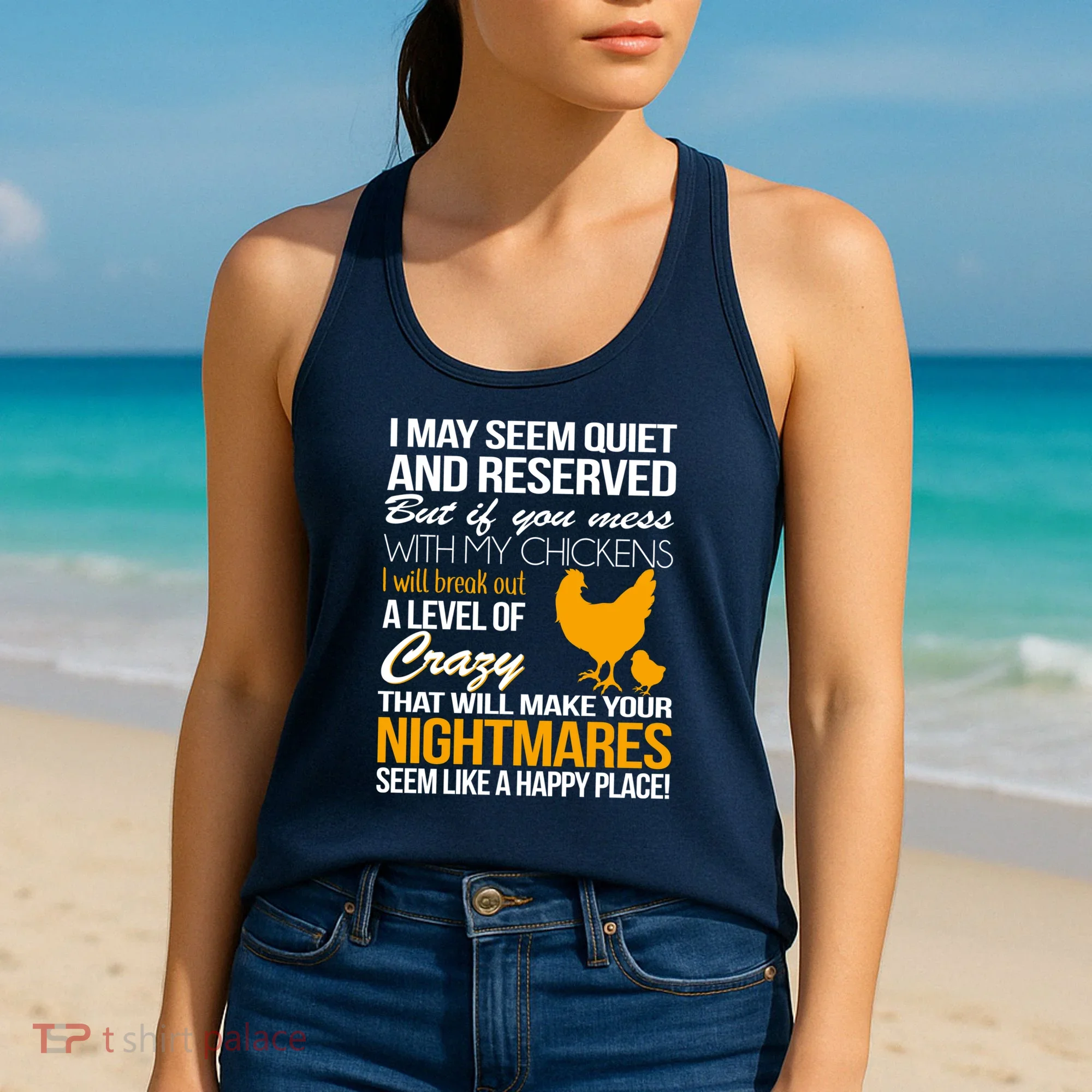 Don't Mess With My Chickens Women's Tank Top