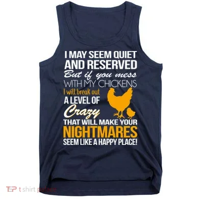 Don't Mess With My Chickens Tank Top