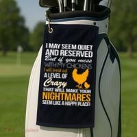 Don't Mess With My Chickens Golf Towel thumb 2
