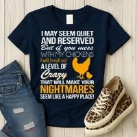 Don't Mess With My Chickens Women's T-Shirt thumb 3