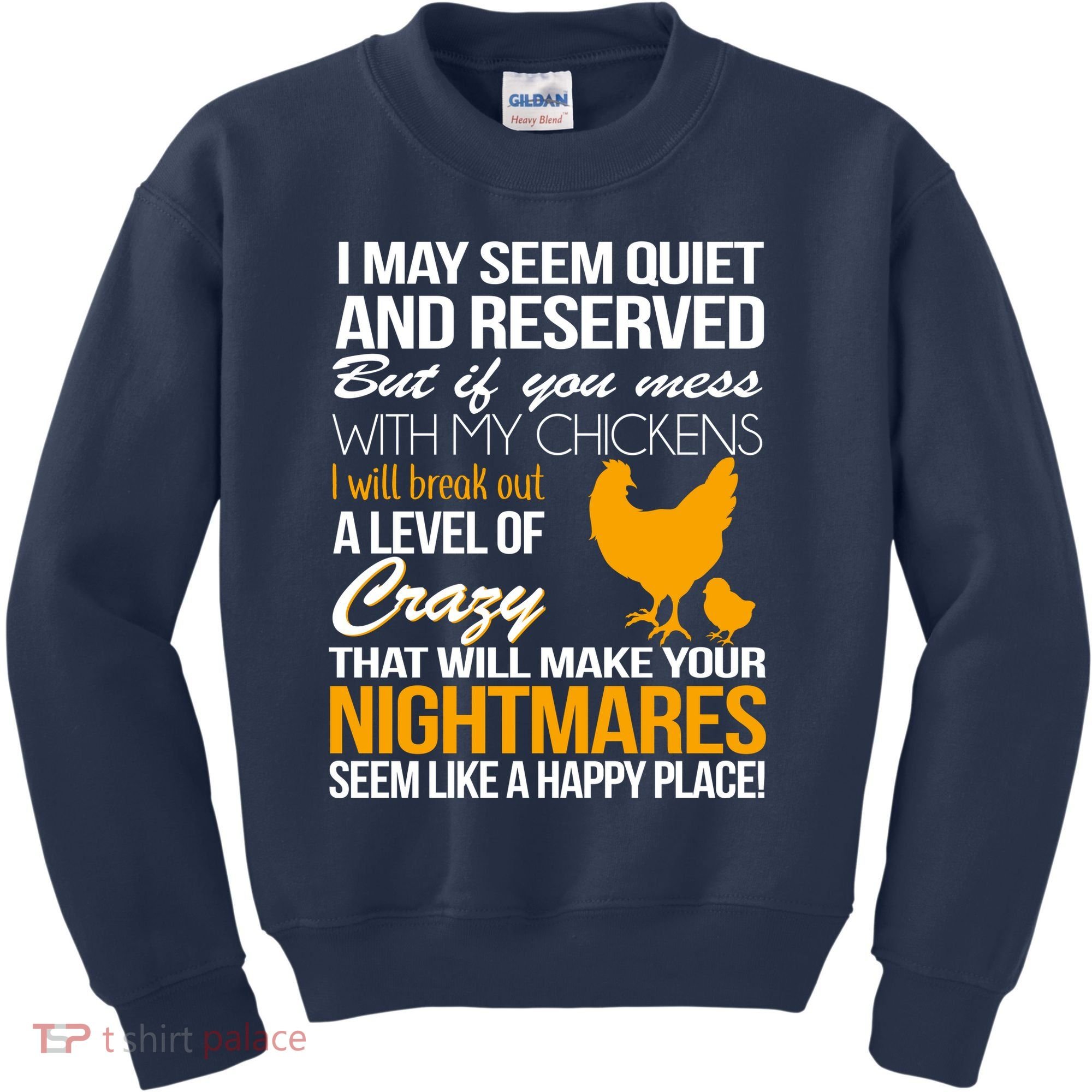 Don't Mess With My Chickens Kids Sweatshirt