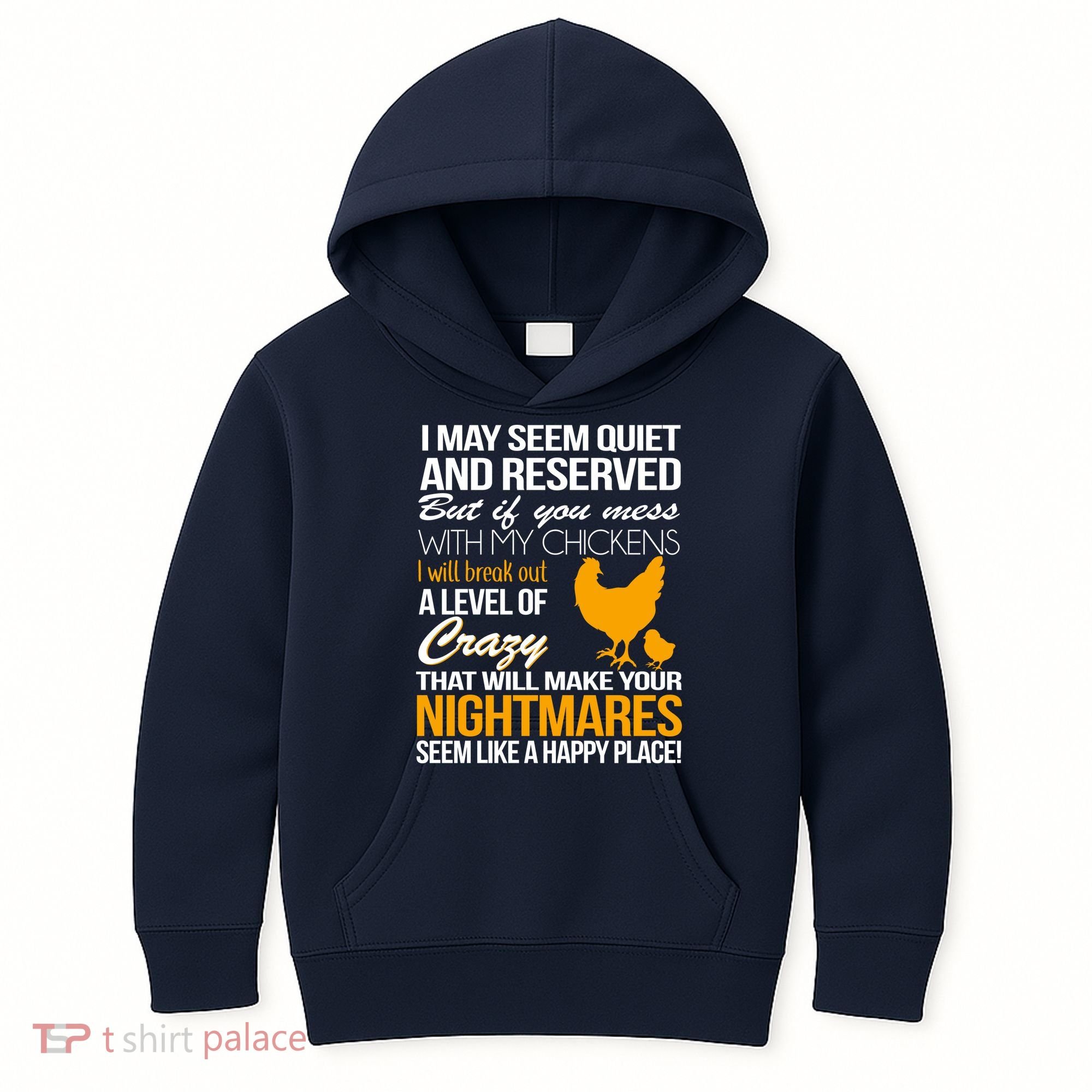 Don't Mess With My Chickens Kids Hoodie