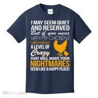 Don't Mess With My Chickens Kids T-Shirt thumb 0