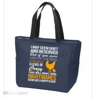 Don't Mess With My Chickens Tote Bag thumb 3