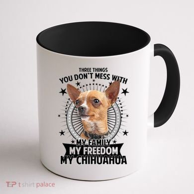 Don't Mess With My Chihuahua Coffee Mug back