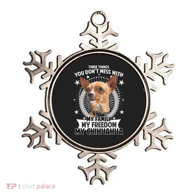 Don't Mess With My Chihuahua Ornament