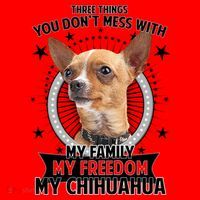 Don't Mess With My Chihuahua Santa Hat thumb 1