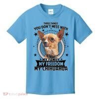 Don't Mess With My Chihuahua Kids T-Shirt thumb 0