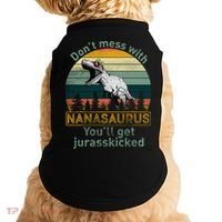 Don't Mess with Nanasaurus Doggie Tank thumb 0