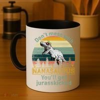 Don't Mess with Nanasaurus Coffee Mug thumb 4