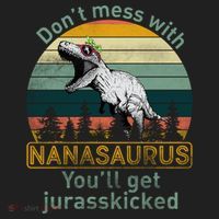 Don't Mess with Nanasaurus Beanie thumb 2