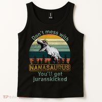 Don't Mess with Nanasaurus Tank Top thumb 2