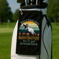 Don't Mess with Nanasaurus Golf Towel thumb 2